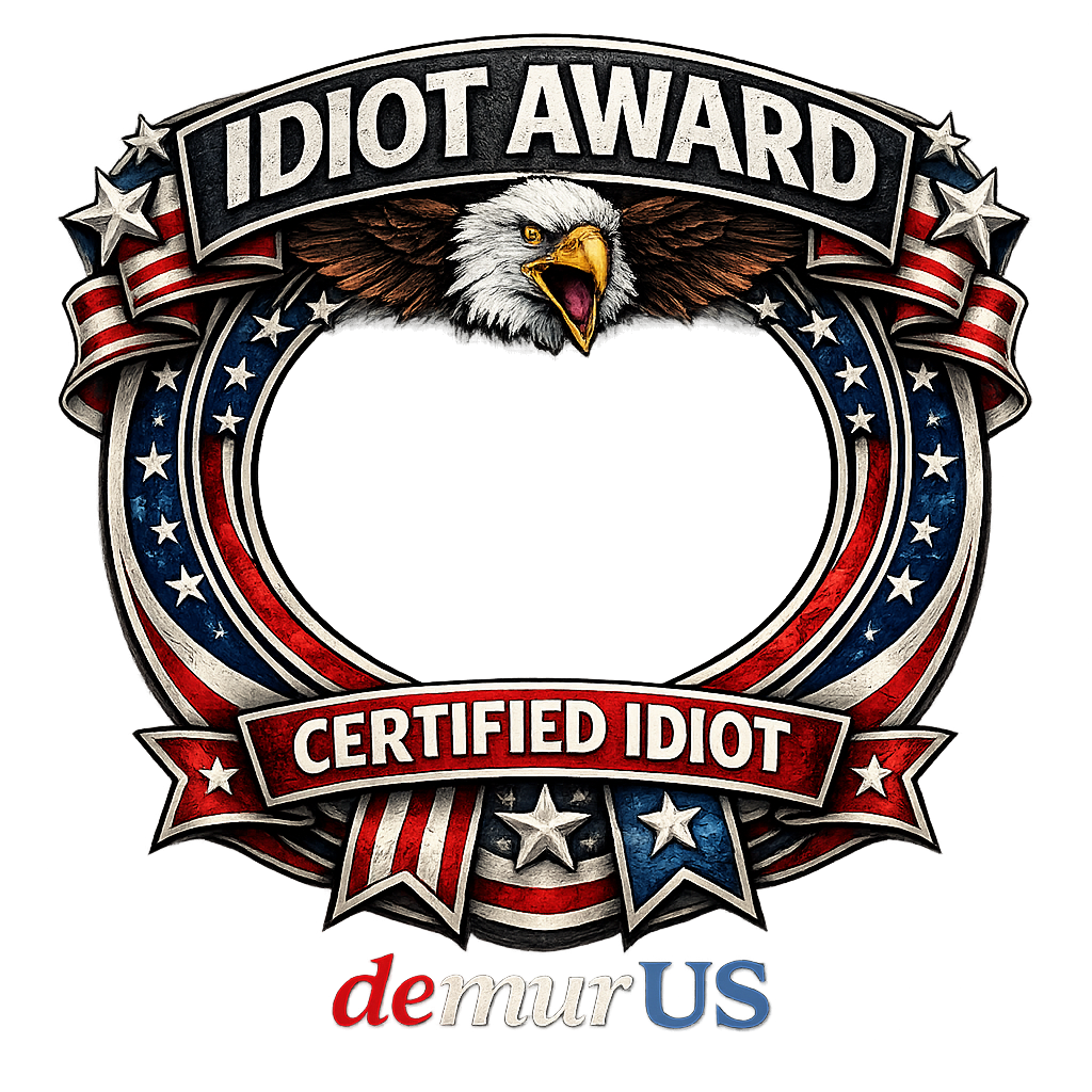 Idiot Award Frame